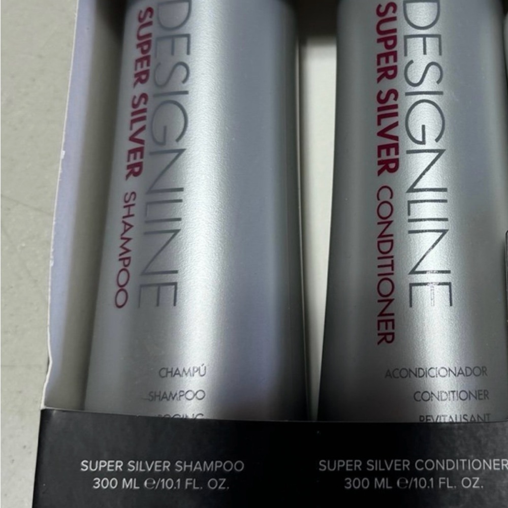 Design line super silver shampoo and conditioner